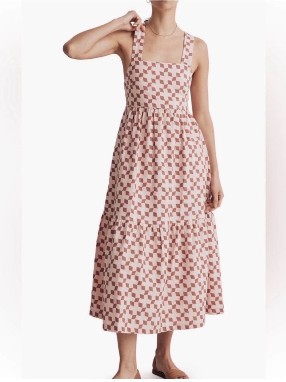 Madewell Cicely Tiered Midi Dress